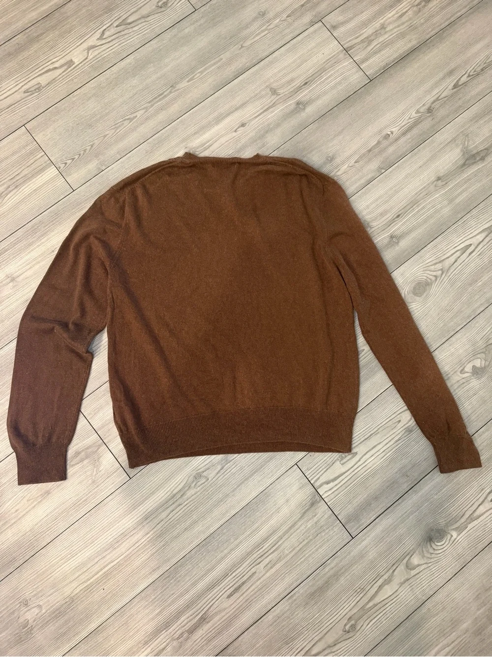 Banana Republic Men's Brown Crewneck Sweater Silk Cashmere Size Large